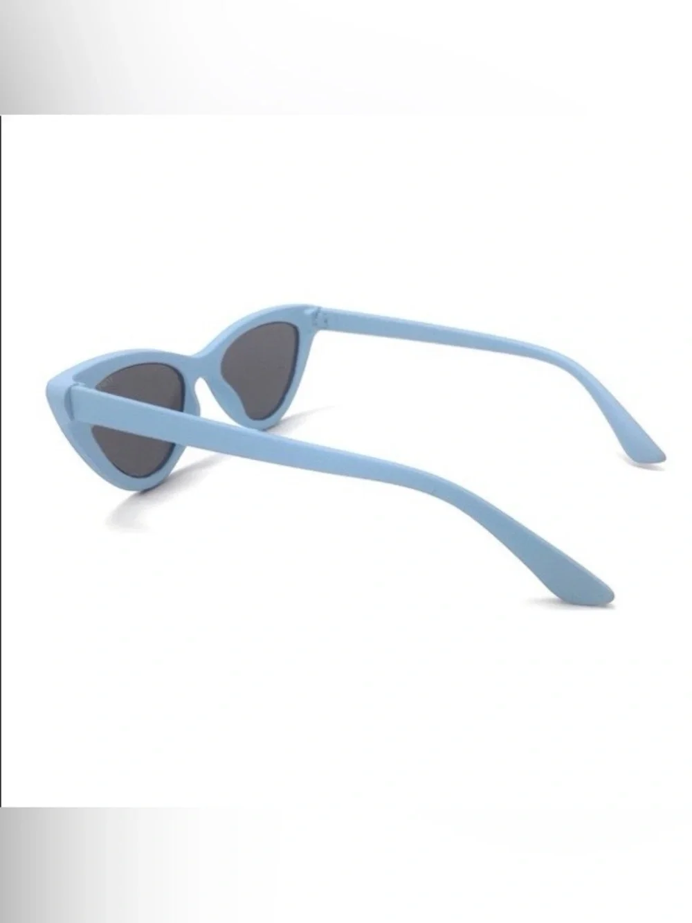 Topfoxx ❉ Mirror Lens Cat Eye Sunglasses in Silver Blue